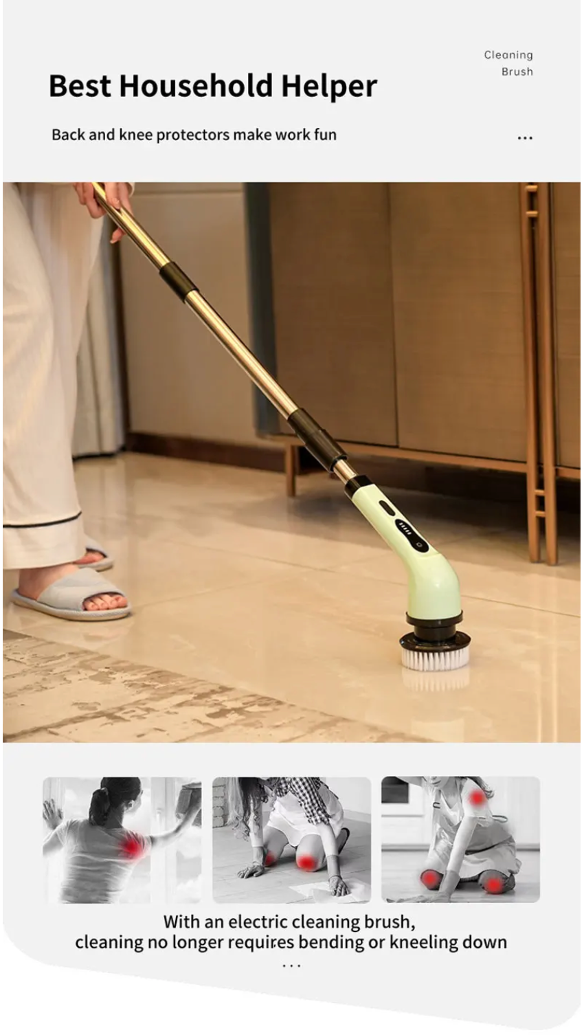 SavvyScrub Pro - Multi-functional electric cleaning brush