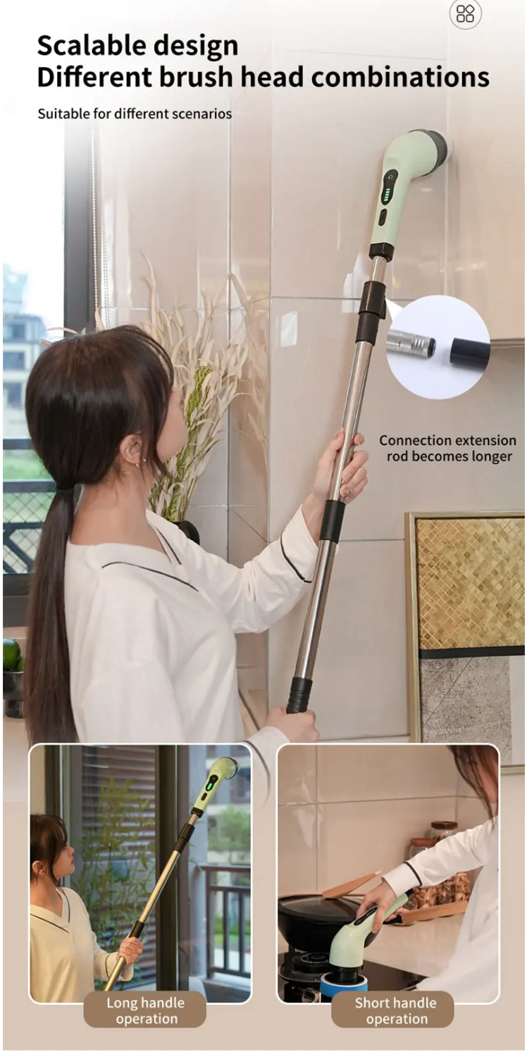 SavvyScrub Pro - Multi-functional electric cleaning brush