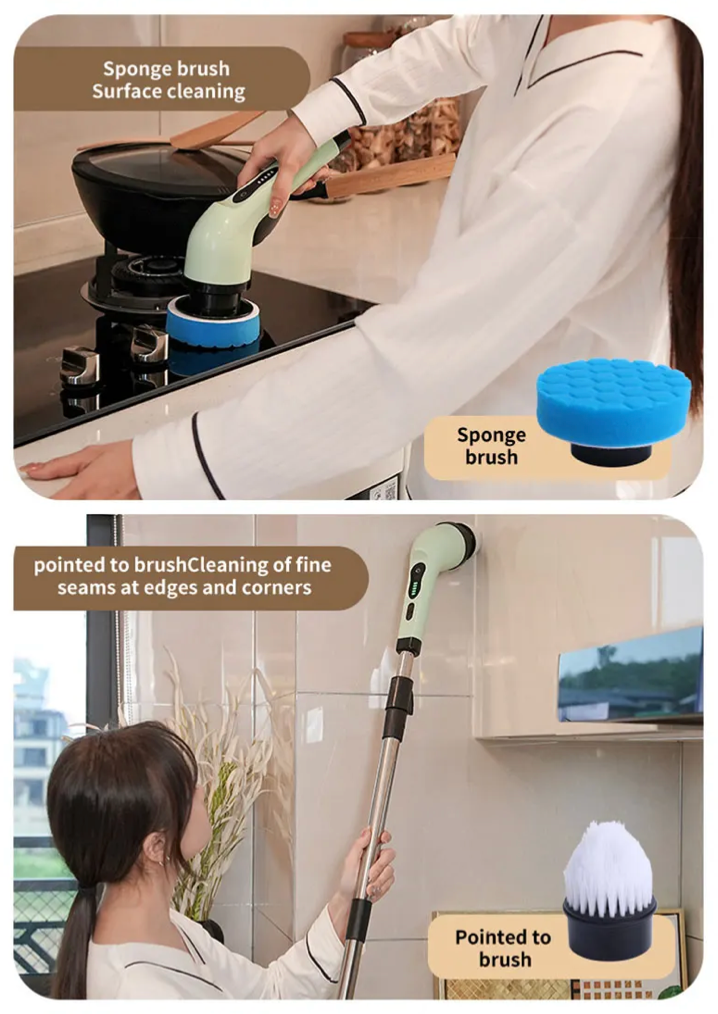 SavvyScrub Pro - Multi-functional electric cleaning brush