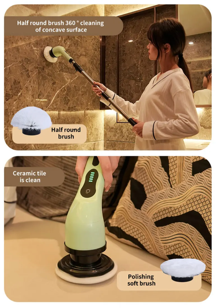 SavvyScrub Pro - Multi-functional electric cleaning brush